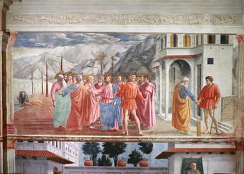 De belastingpenning, uit de Brancaccikapel, ca. 1426